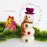 Amigurumi pattern for Christmas snowman 4 lumps