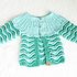 Baby & children’s jacket "Seaside", size 0 m.-8 y. (raglan, wave pattern)