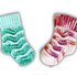 Baby & children's socks with the wave pattern, size: 0 m. to 4 y.