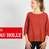 FRAU HOLLY • weite Bluse mit gerafftem Ärmelsaum, e-book