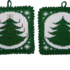 Topflappen Tannenbaum mit Perlen