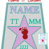 Häkelmuster * STAR of FAME - girl - mit NAME & Datum personalisiert * Grafik für C2C Decke