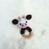 Crochet Pattern Cow Rattle, crochet Babyrattle