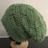 crochet beanie hat tam, basket weave, 3 sizes