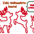 Hirsch Reh Weihnachten Stickdatei inkl. gratis Säckchen Dateien