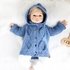 Baby & children's jacket "Jan", size 0 m.- 5 y. (raglan, cable stitch)