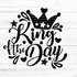 King of the Day Plotterdatei SVG DXF FCM