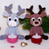 Crochet Pattern Reindeer Tealight holder