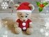 Crochet pattern Nick, the christmas bear pdf ternura amigurumi english- deutsch- dutch