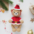 Crochet pattern Santa the bear amigurumi