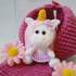 227 Crochet Pattern - Little Unicorn with a Flower House - Amigurumi PDF file by Knittoy CP