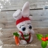 Crochet pattern Alex, the christmas rabbit PDF ternura amigurumi, english- deutsch- dutch