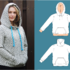 Lisa – Hoodie mit Wickelkapuze oder Kragen, Kängurutasche, BU 80-116 A4+A0