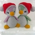 crochet pattern Christmas penguin 18cm PDF ternura amigurumi english- deutsch- dutch