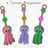 Crochet Pattern Octopus Pendant PDF ternura amigurumi english- deustch- dutch