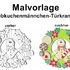 Malvorlage Lebkuchenmännchen Türkranz - PDF Datei