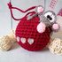 238DE Häkelanleitung Ratte mit dem Weihnachtskugel - Amigurumi PDF Knittoy CP