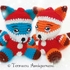 Crochet pattern Rocco, the Christmas Fox 15cm PDF ternura amigurumi english- deutsch- dutch