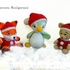 3 CHRISTMAS CROCHET PATTERNS !!! Nick, the bear + Penguin + Rocco, the fox PDF ternura amigurumi english- deutsch- dutch