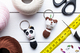 Mini Panda Schlüsselanhänger Häkelanleitung