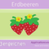 Applikation Vorlage Erdbeeren