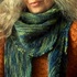 Triangular scarf knitting pattern "Moss"