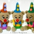 Crochet pattern Nick, the carnival bear, clown bear, present