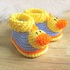 Baby-Booties / Babyschuhe Ente - Häkelanleitung - 4 Größen