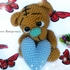 Häkelanleitung Valentine Bär, mit herz PDF ternura amigurumi ENGLISH- DEUTSCH- DUTCH