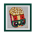 Pop Corn Cross Stitch PDF Pattern