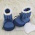 Häkelanleitung - Booties mit Rippbündchen - für Babys in 3 Größen