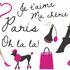 Paris Stickdatei Mädchen Hund