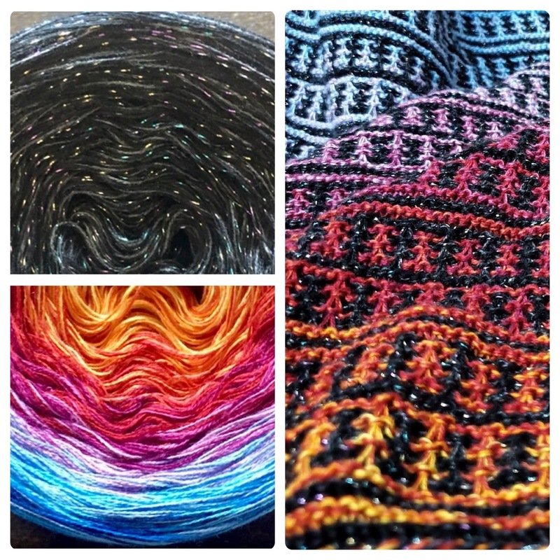 Strickanleitung Tuch Skyline Big City Night