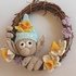 Easter Wreath Garden Gnome. Crochet pattern