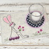 Stickdatei Untersetzer Hase 13x18cm und 13x20cm