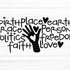 faith love Plotterdatei SVG DXF FCM