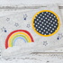 Stickdatei Untersetzer Regenbogen 13x18cm und 13x20cm