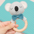 Crochet koala baby rattle