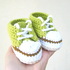 Crochet baby sneakers