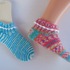 Strickanleitung Kindersneakers mit Spitzenrand Gr. 30 - 33