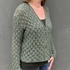 Kurze Jacke mit Lochmuster, Strickanleitung