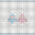 Twins newborn cross stitch