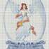 Snow ball cross stitch pattern angel