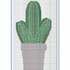 Cactus cross stitch pattern