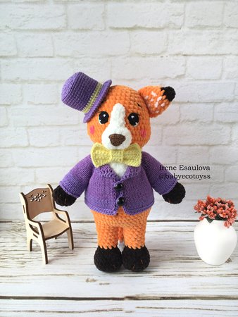 CROCHET PATTERN Fluffy Fox Crochet Amigurumi Stuffed Velvet Animal Plush  Toy / Handmade Gift -  Denmark