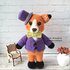 Crochet and Knitting Amigurumi Pattern Plush Fox Ferdy in outfit