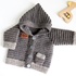 Baby- & Kinderjacke "Artur" (Gr. 50- 128, Rippenmuster, stricklook)