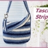 Tasche Stripes aus ROPE stricken