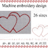 Machine embroidery designs valentine heart