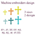 Christian Cross embroidery design